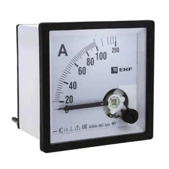 AMA-961 аналоговый на панель (96х96) квадратный вырез 1000А трансф. подкл. EKF
