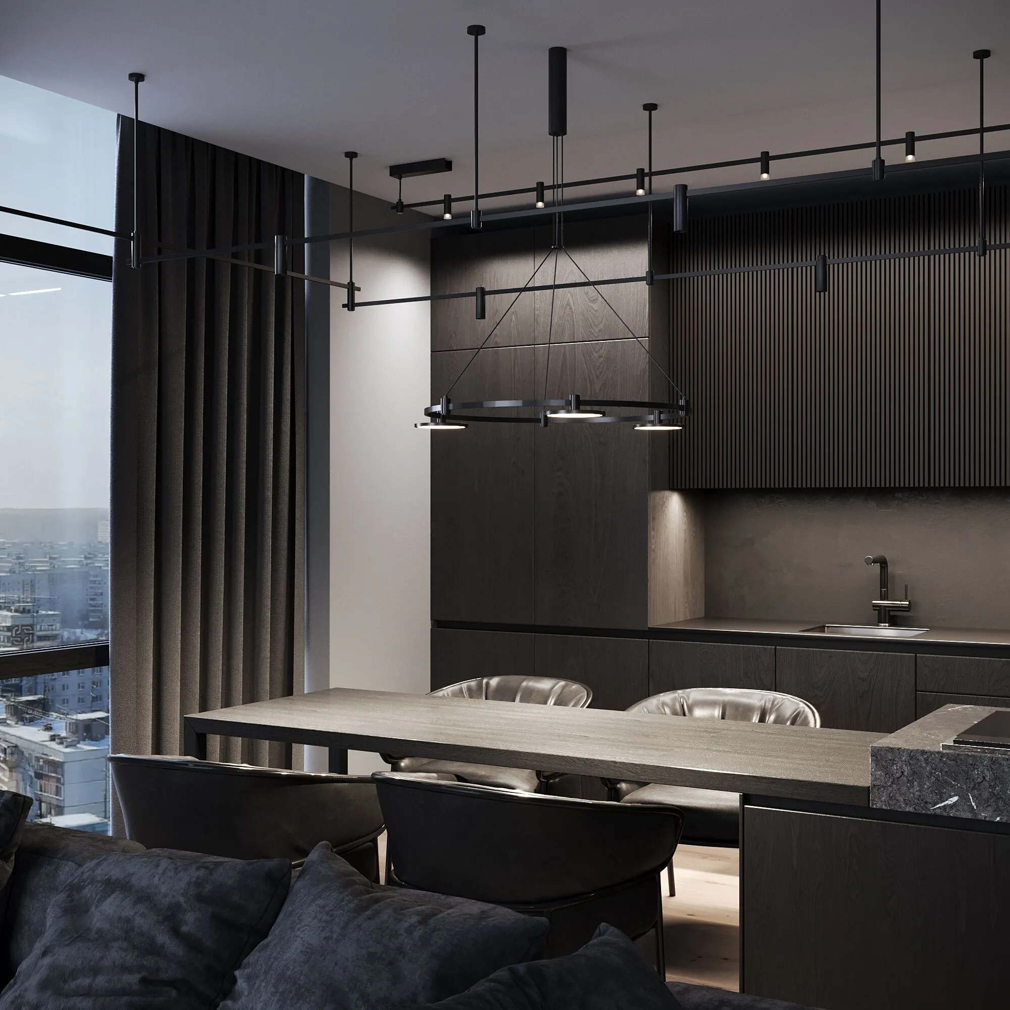 Esthetic Magnetic Декоративная стойка двойная h606mm MEDIUM 85150/00 - Фото 4