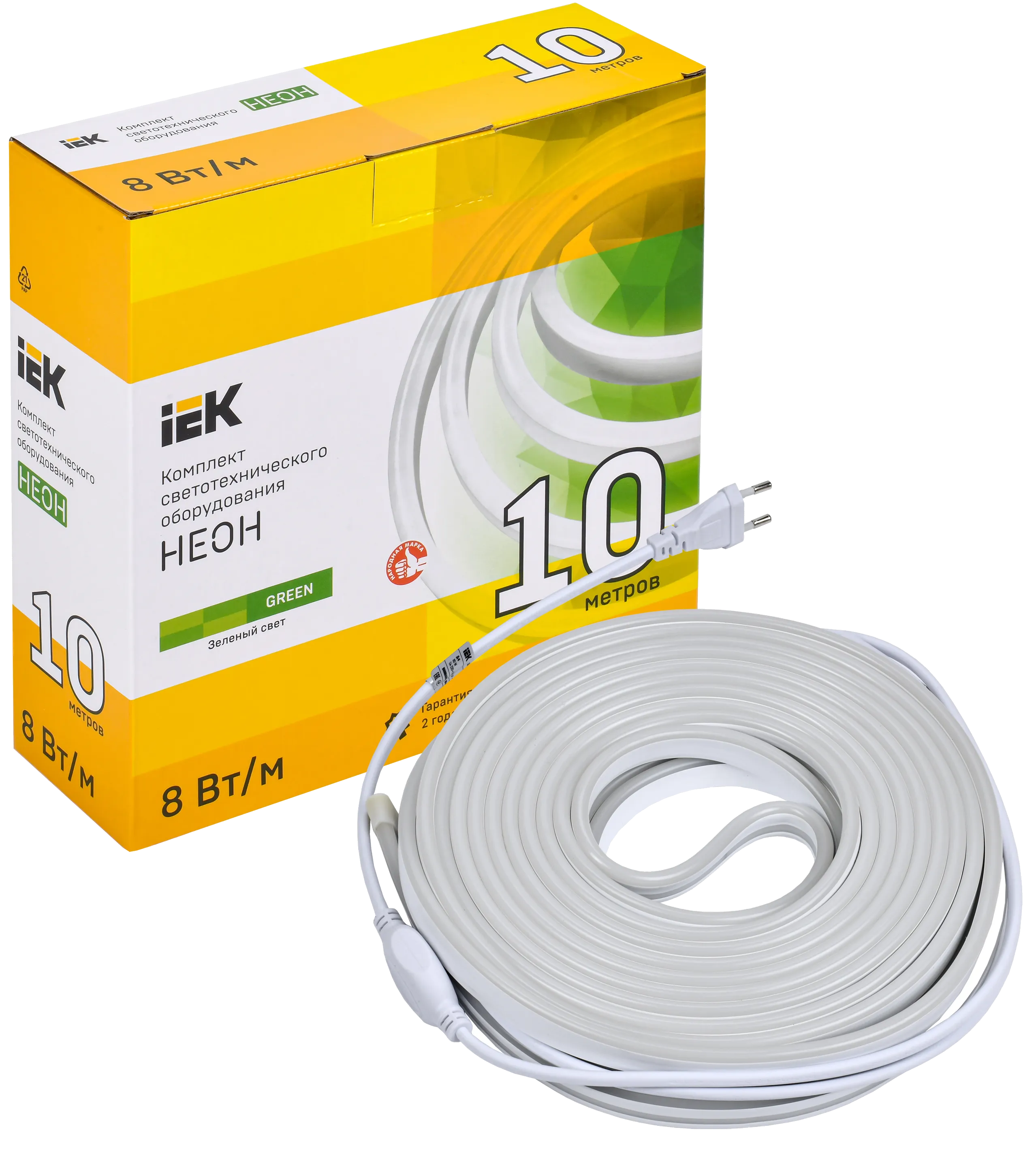 Комплект светодиодной подсветки "Неон" (лента LED 10м LSR5-2835G120-8-IP65-220В + драйвер) IEK - Фото 2