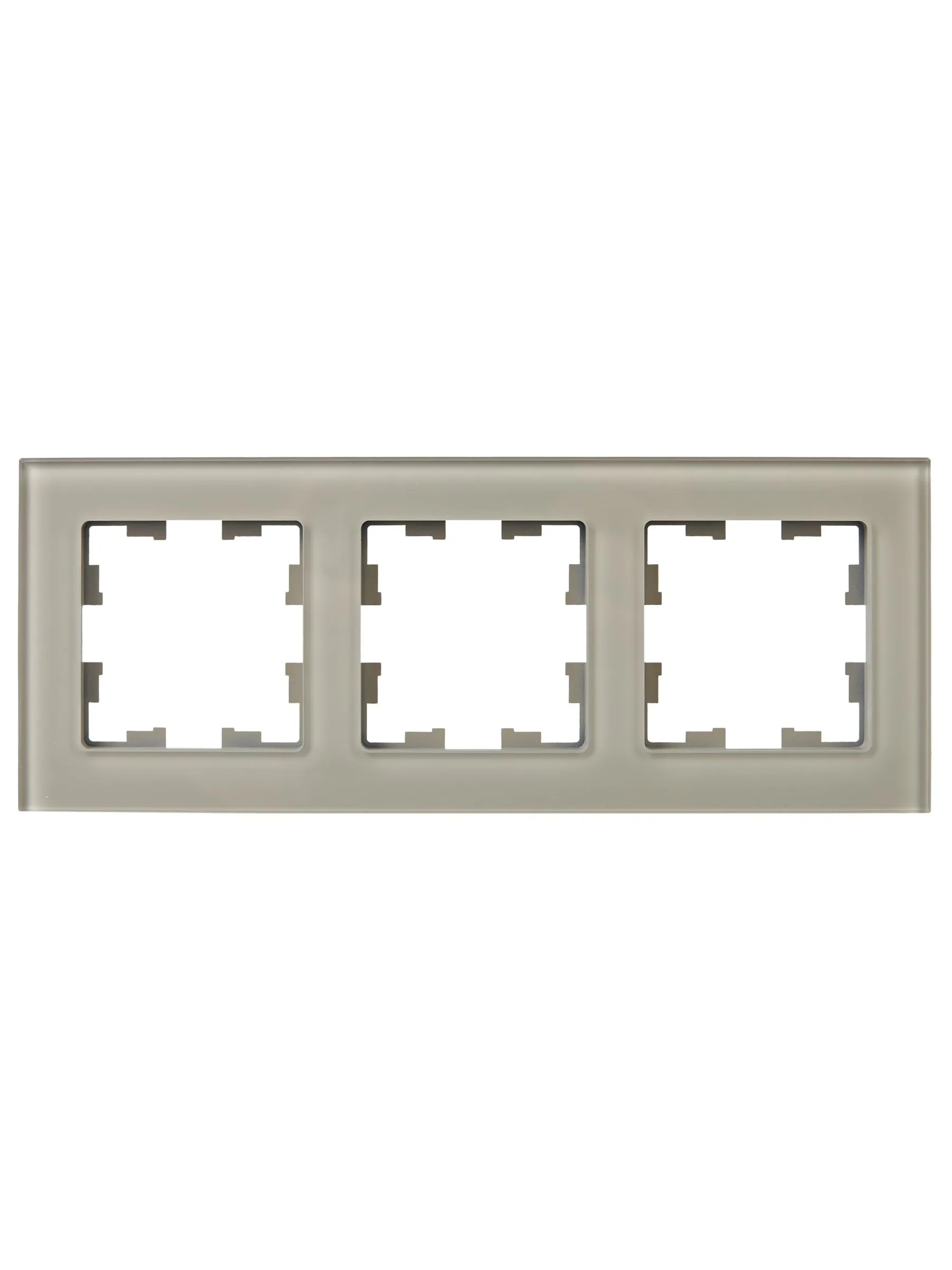 BRITE Рамка 3 -местная РУ-3-2-БрД стекло дымчатый IEK - Фото 7