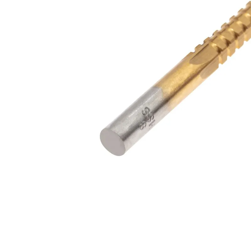 Набор cверл-фрез по металлу 3-4-5-6-8мм, HSS, ТИТАН, цилиндрический хвостовик, 5 шт. KRANZ - Фото 5