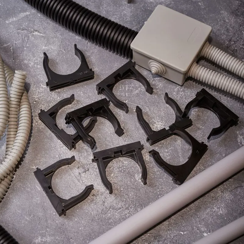 Крепеж-клипса для монтажного пистолета Ø 50 мм, черная (25 шт/уп) REXANT - Фото 2