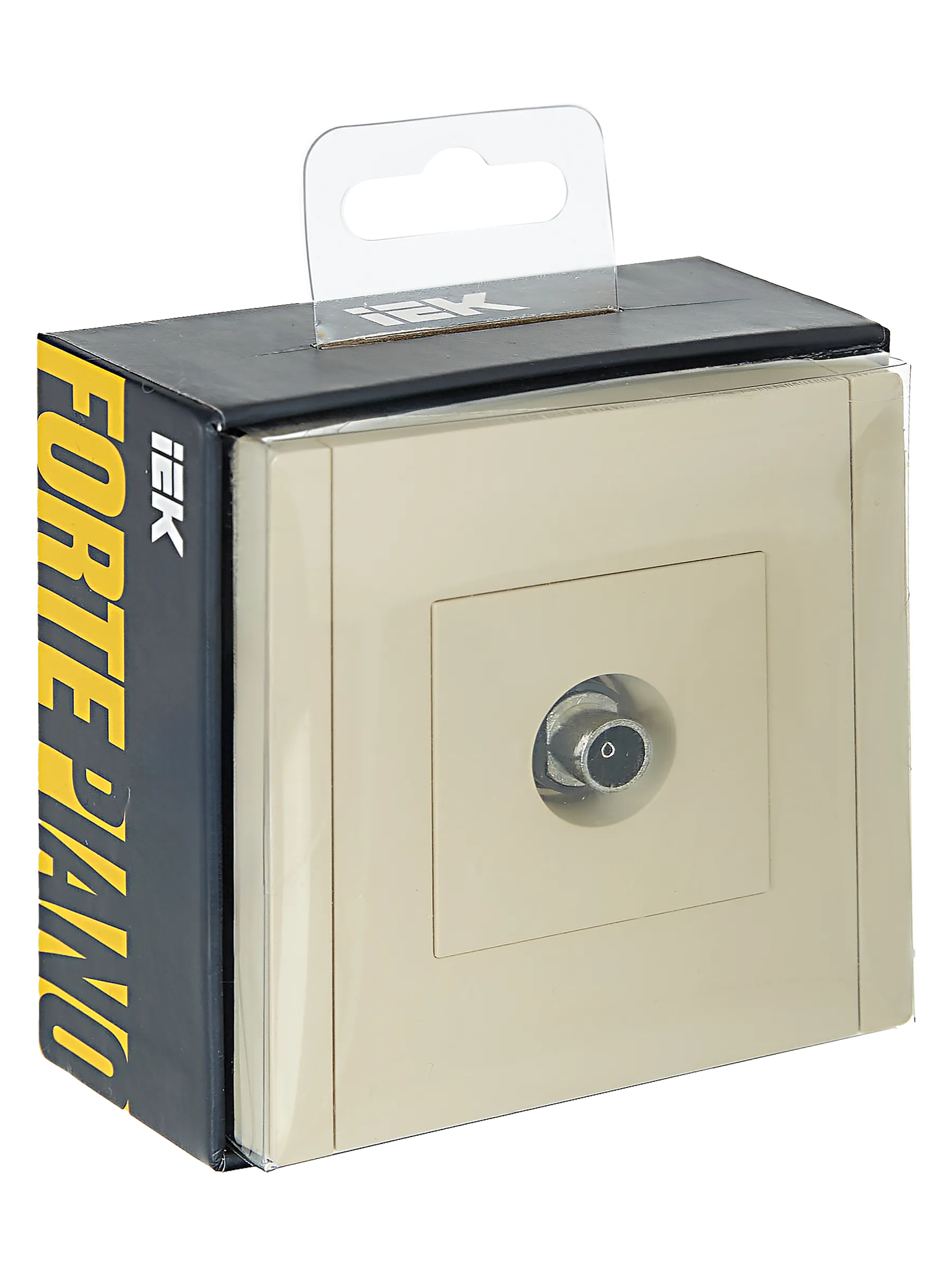 FORTE&PIANO Розетка TV оконечная FP428 ваниль IEK - Фото 2