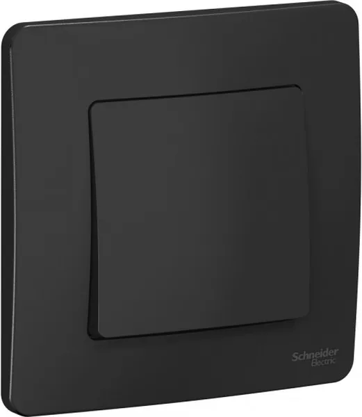 Выключатель 1-кл. СП Blanca 10А IP20 (сх. 1) 250В антрацит SE BLNVS010106 - Фото 3