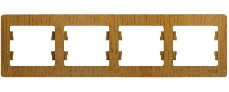 Рамка 4-м Glossa горизонт. дерево дуб SE GSL000504