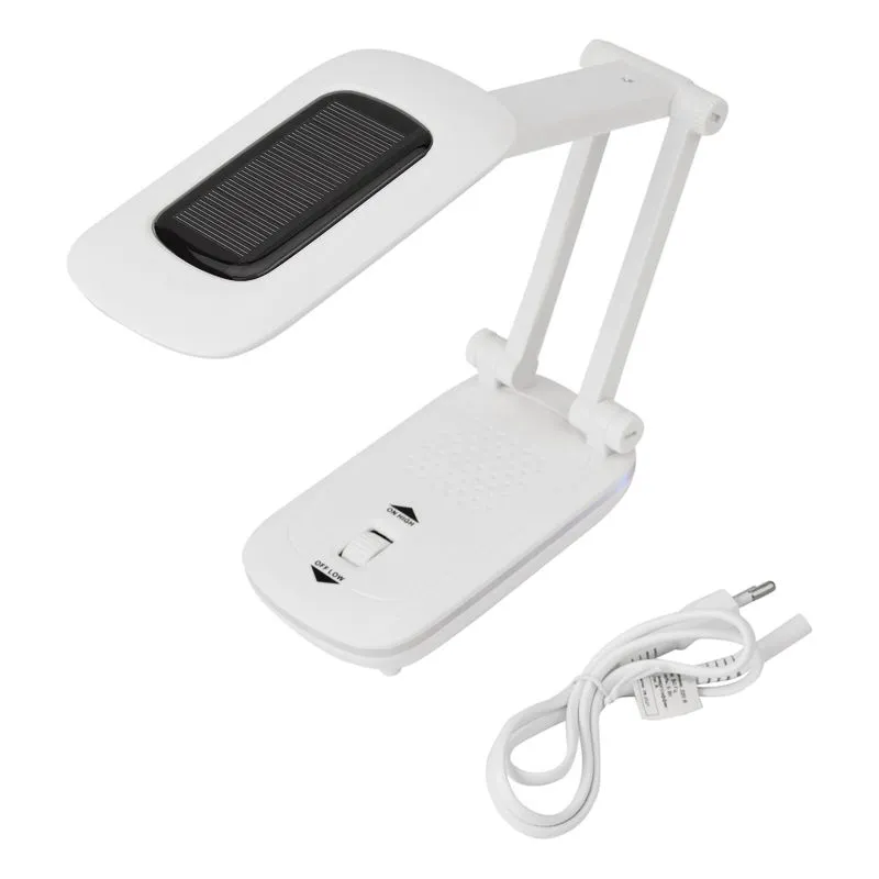 Светильник настольный REXANT Сиквел Про c солнечной панелью и с ночником, 220 В, LED, 5 Вт, 4000 К, бесступенчатое диммирование, заряжаемый, 2 ч автон - Фото 3