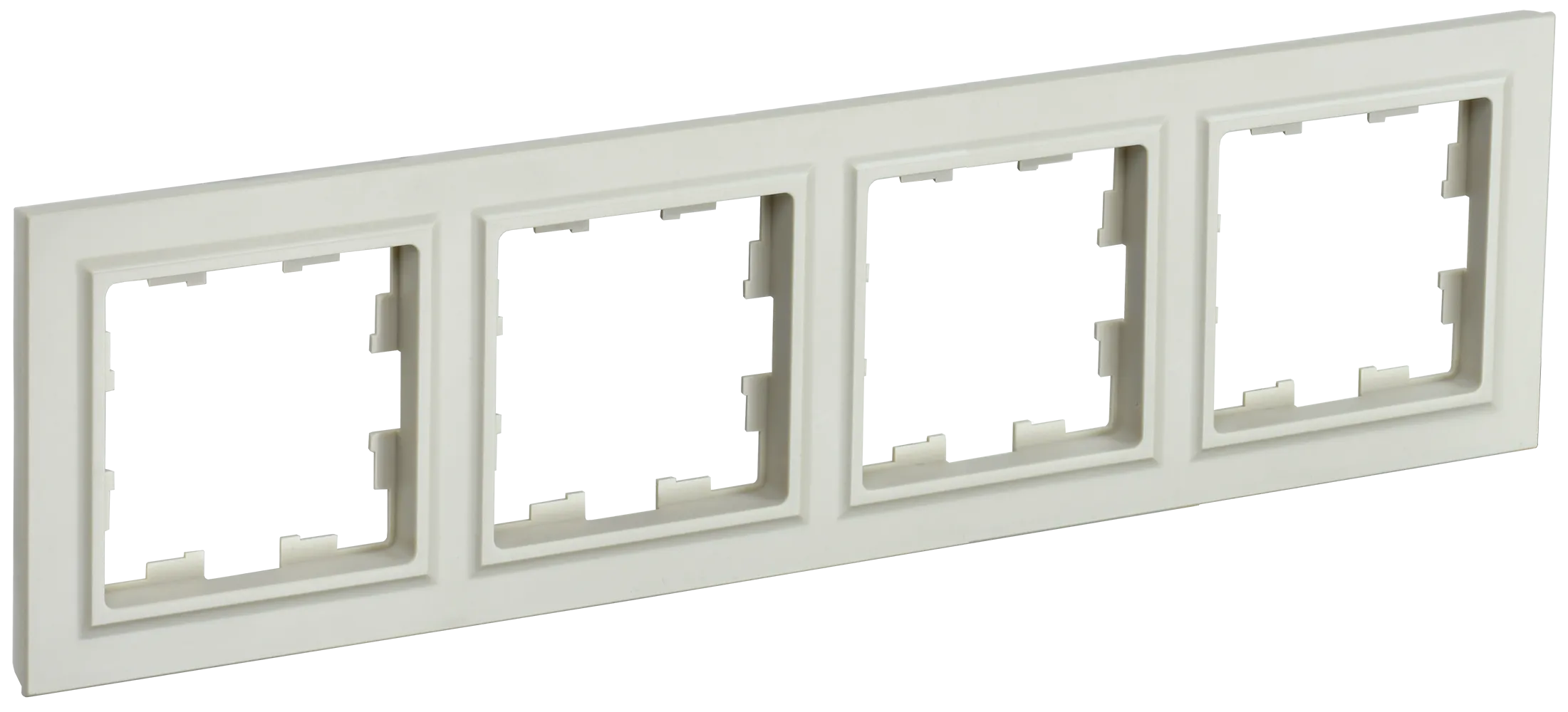 BRITE Рамка 4-местная РУ-4-БрКр бежевый IEK