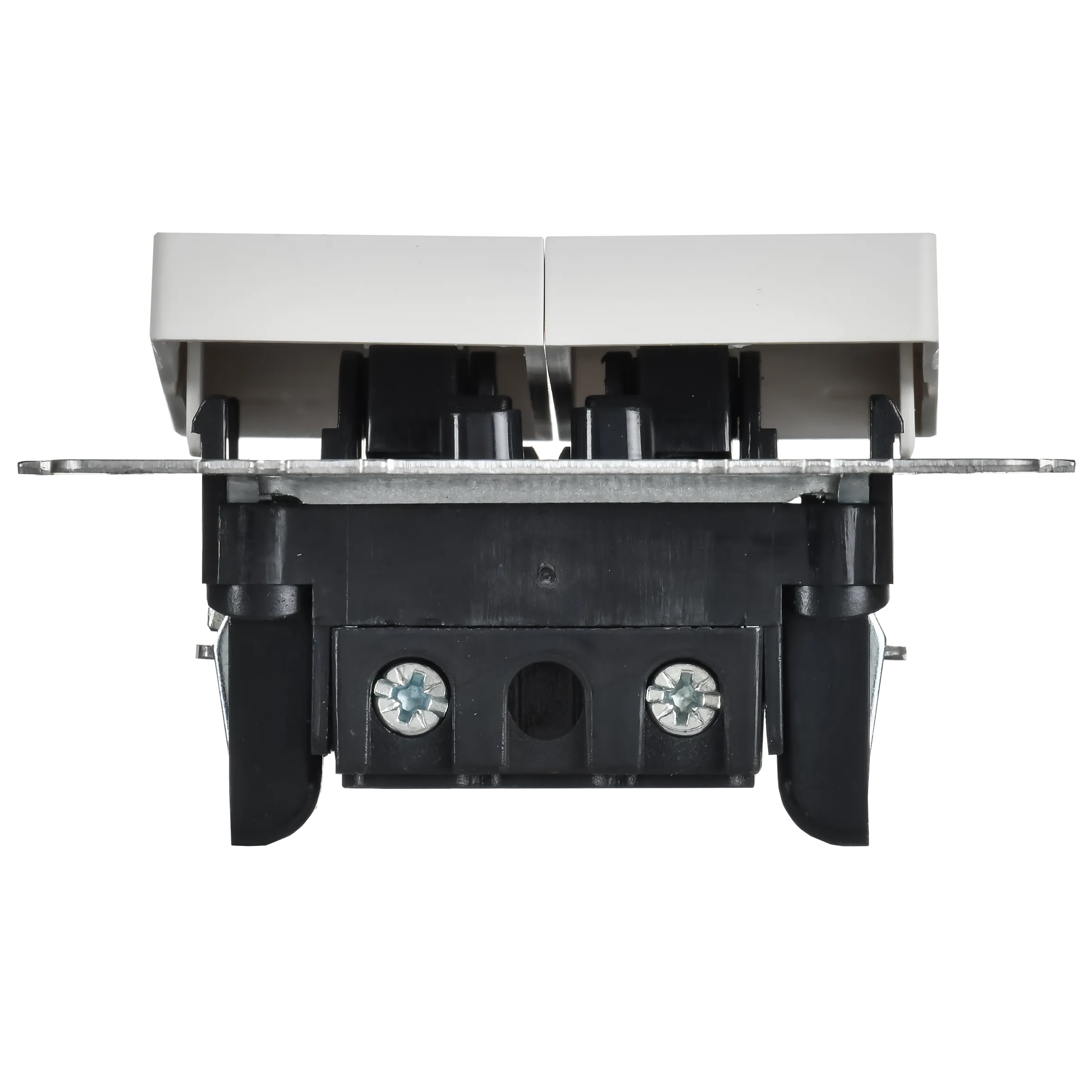 BRITE Выключатель 2-клавишный с индикацией 10А ВС10-2-1-БрАБ арктический белый IEK - Фото 6