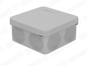 Коробка для прямого монтажа о/п 80х80х40 IP67 безгалог (HF) атмосферост. (60 шт.) GREENEL PRO GE42435