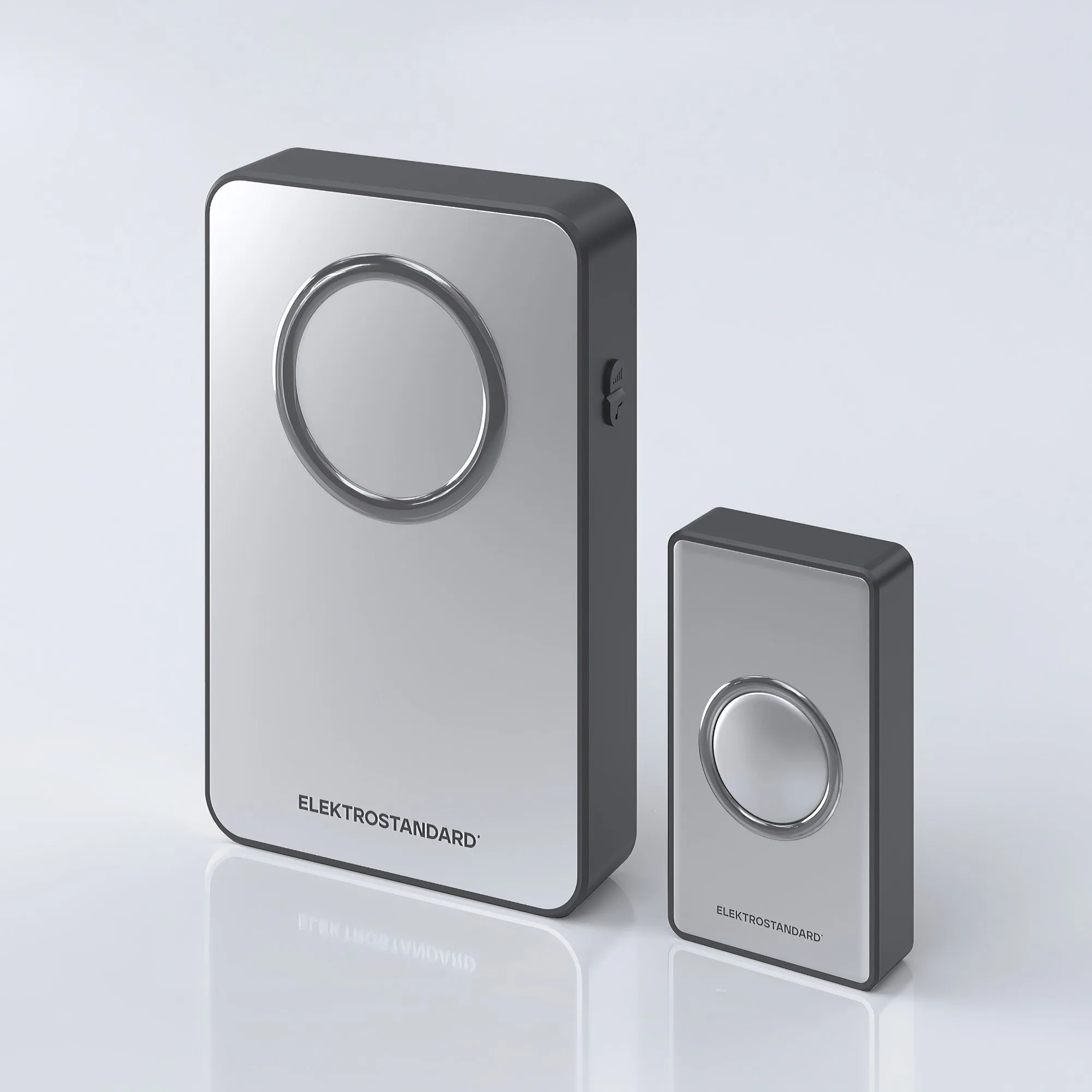 Звонок беспроводной 38M IP20 DBQ27M WL Серебро/Чёрный Elektrostandard