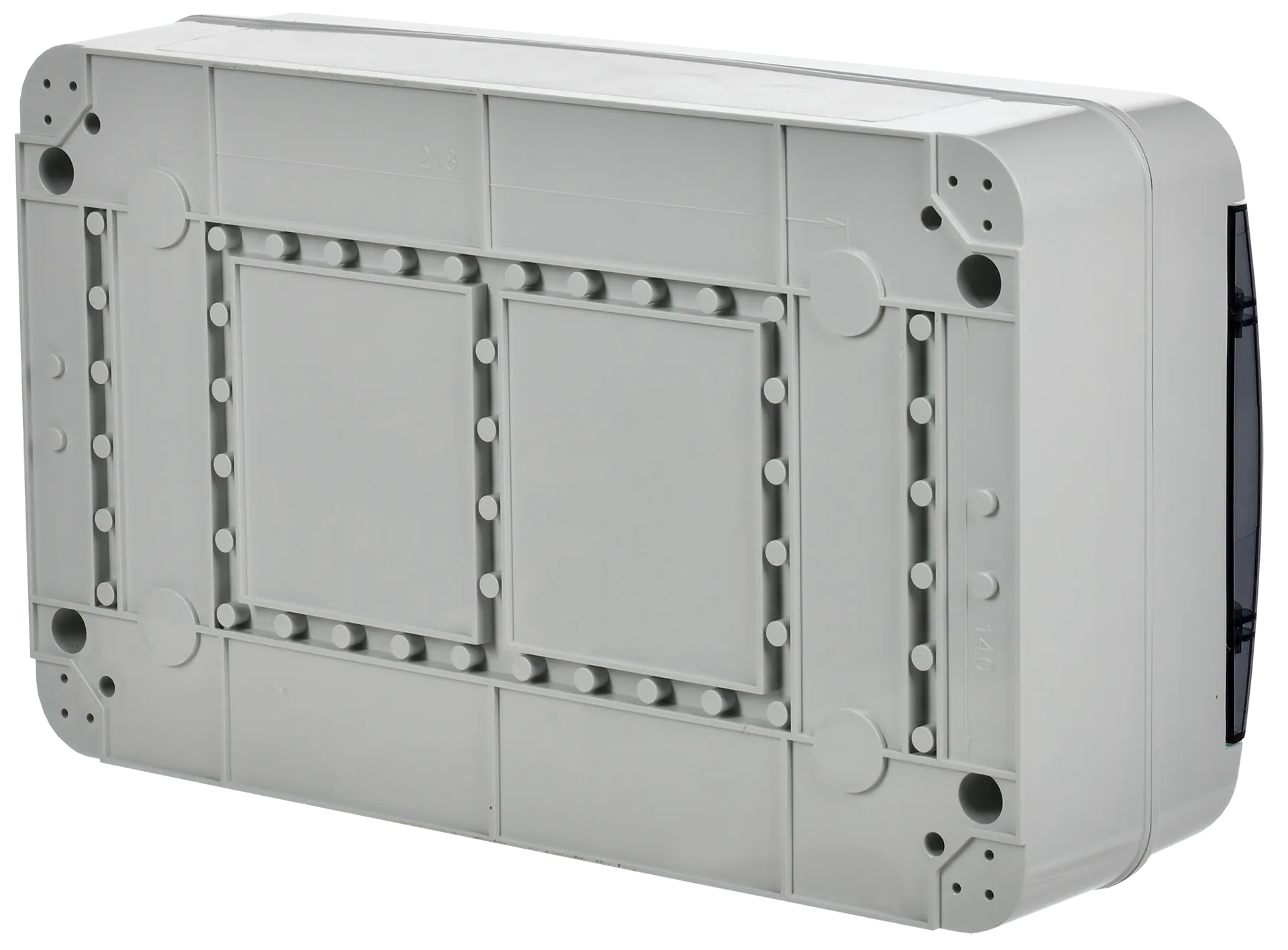 TEKFOR Корпус пластиковый КМПн-18 IP65 черная прозрачная дверь IEK - Фото 5