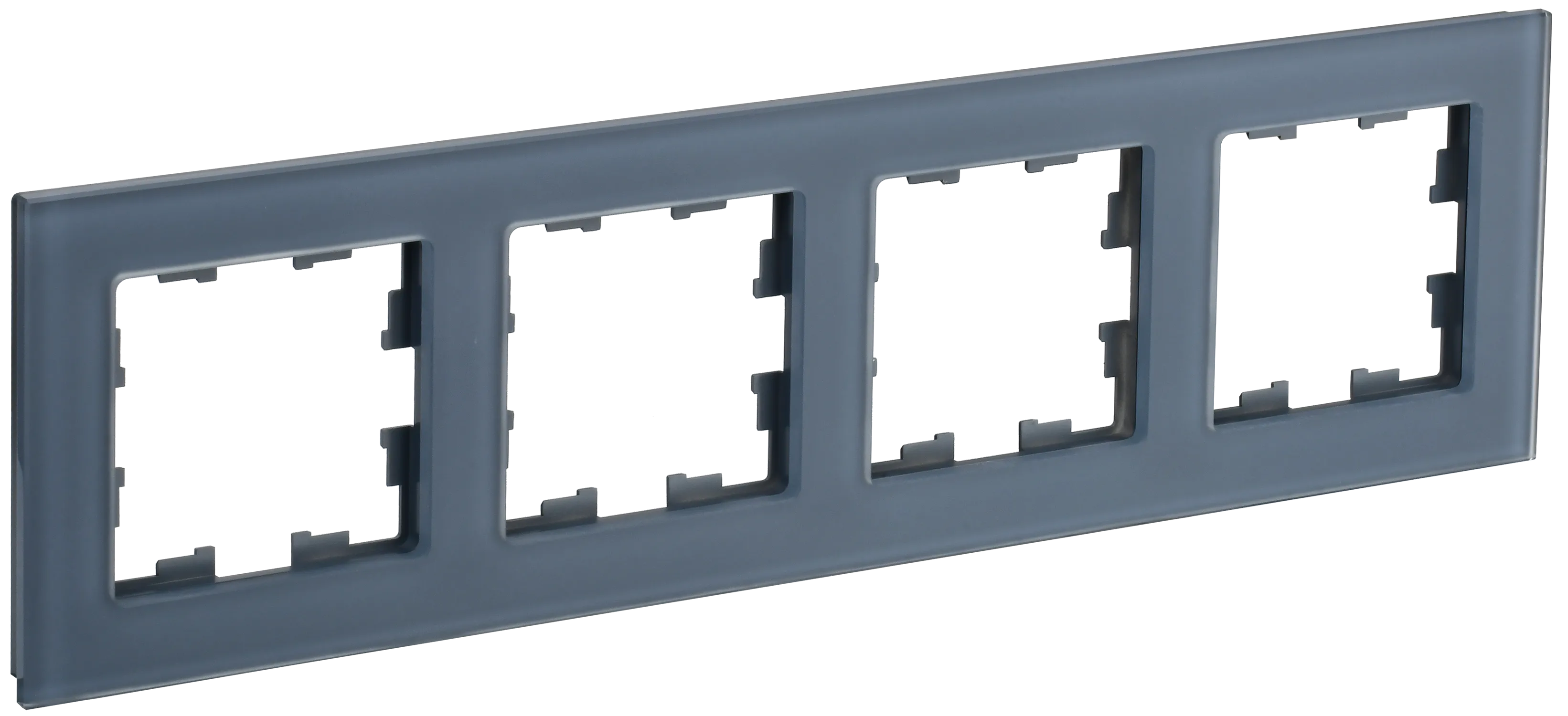 BRITE Рамка 4-местная РУ-4-2-Бр стекло маренго матовый IEK