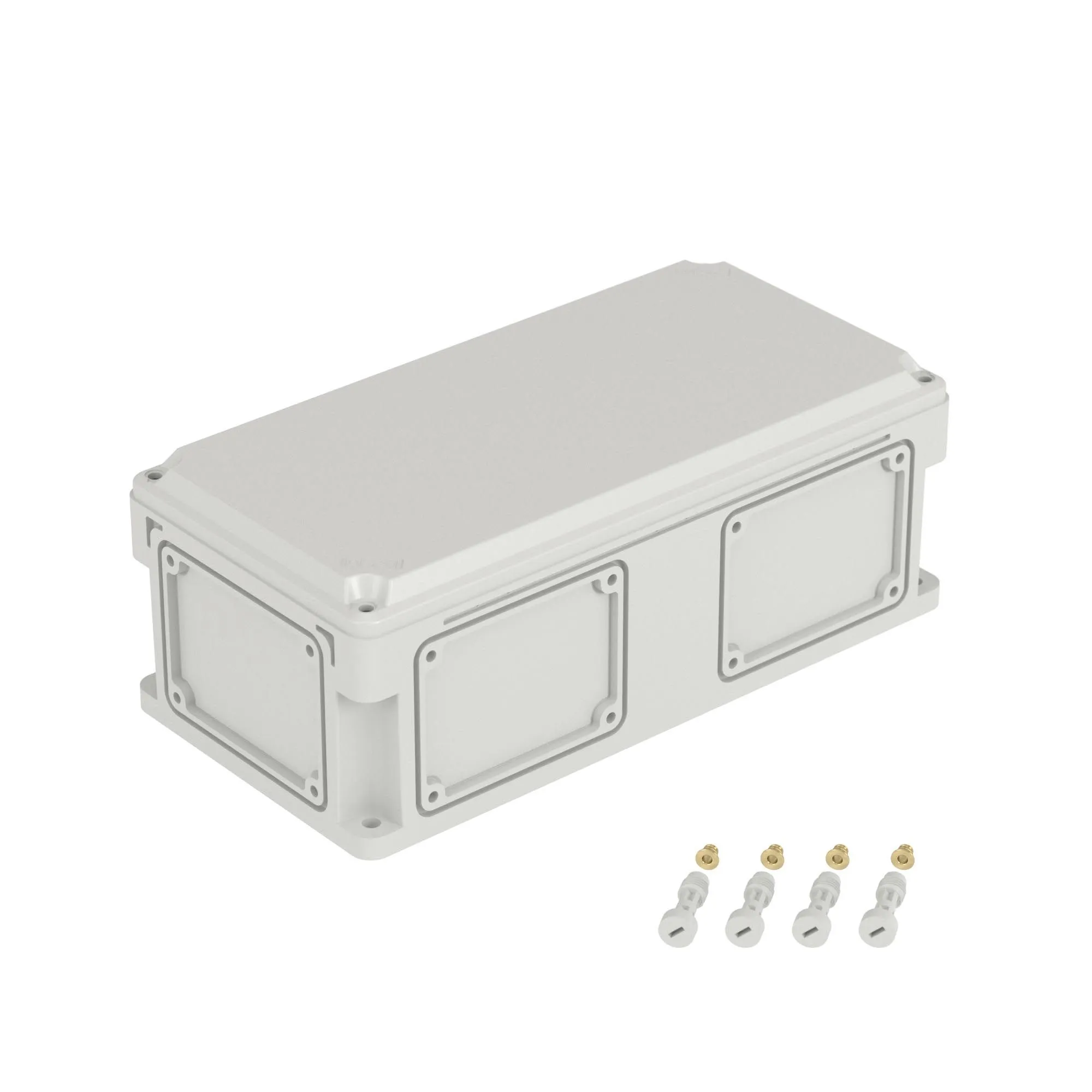 Корпус 400х200х146мм IP67 с непрозр. крышкой 21мм с фланцами пластик. DKC 542210 542210