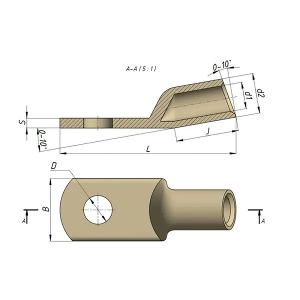 Наконечник медный лужёный ТМЛ  70-10-13 ЗЭТАРУС - Фото 2