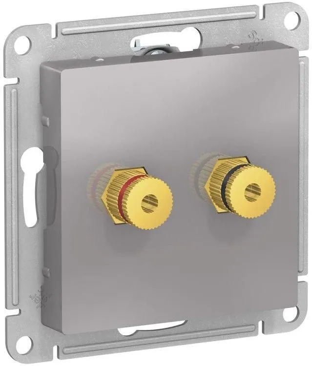 Розетка аудио 2-м AtlasDesign алюм. SE ATN000387