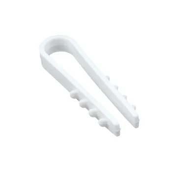 Дюбель-хомут для круглого кабеля (5-10мм) белый (50шт.) EKF