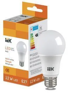 Лампа светодиодная Груша A60 12 Вт 1140lm 3000K E27 IEK (ЭФ)