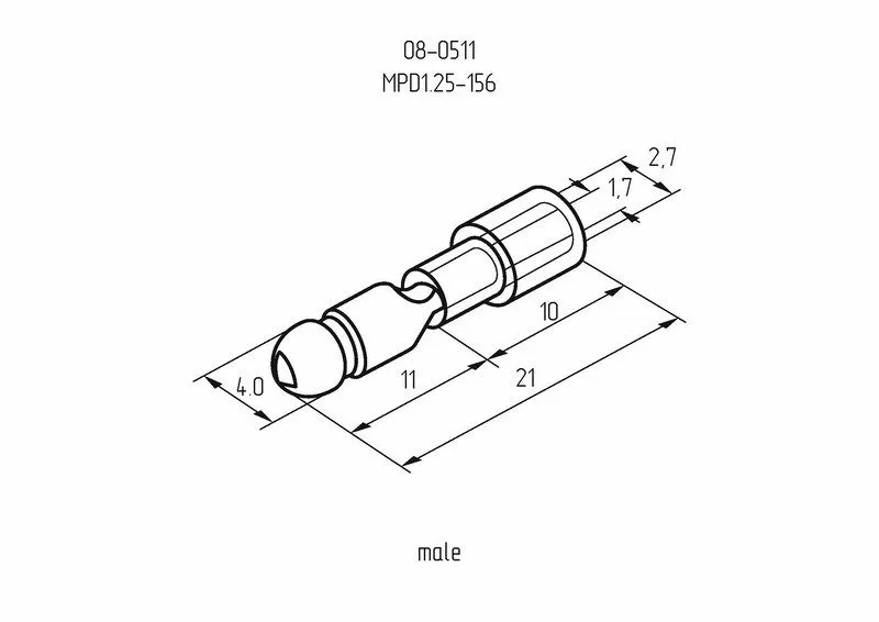 Разъем штекерный изолированный штекер 4 мм 0.5-1.5 мм² (РШи-п 1.5-4/РШИп 1,25-4) красный REXANT - Фото 4