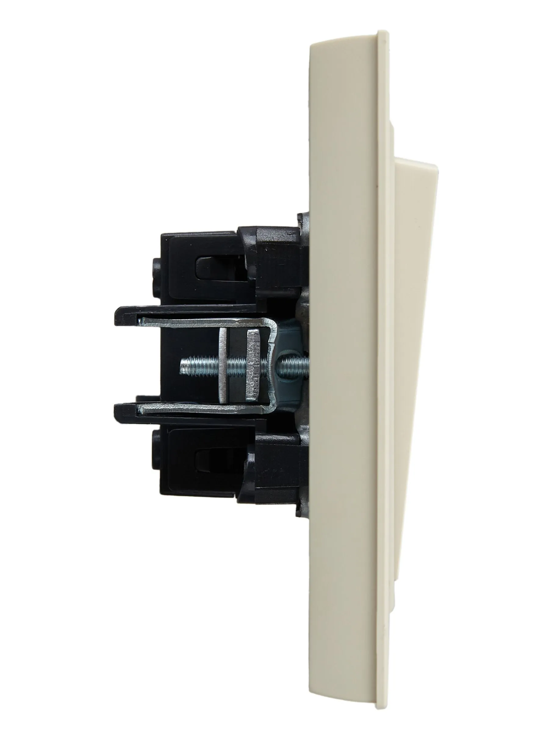 BRITE Выключатель 1-клавишный 10А в сборе ВСР10-1-0-БрКр бежевый IEK - Фото 4