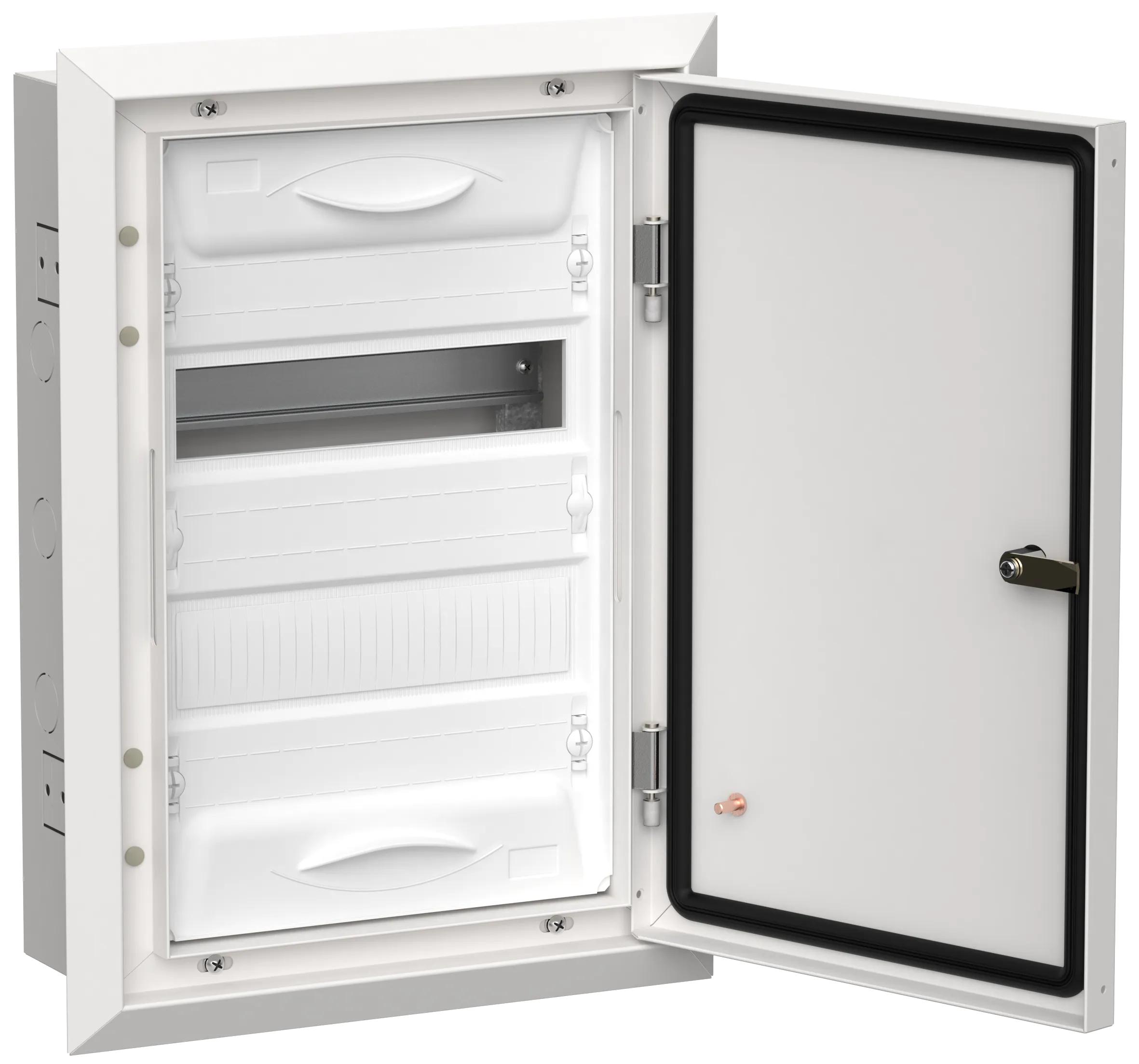 TITAN 5 Корпус металлический ЩРв-24 (1х24) 505х365х130мм IP31 белый (одна дверь) IEK TI5-50-V-024-31