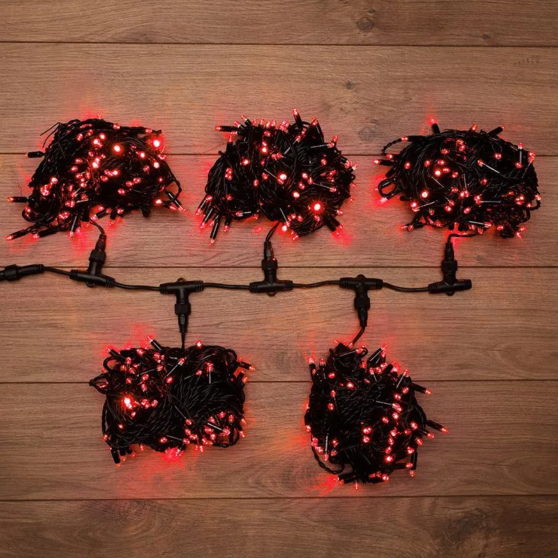 Гирлянда "LED ClipLight" 24V, 5 нитей по 20 метров, цвет диодов Красный, Flashing (Белый)