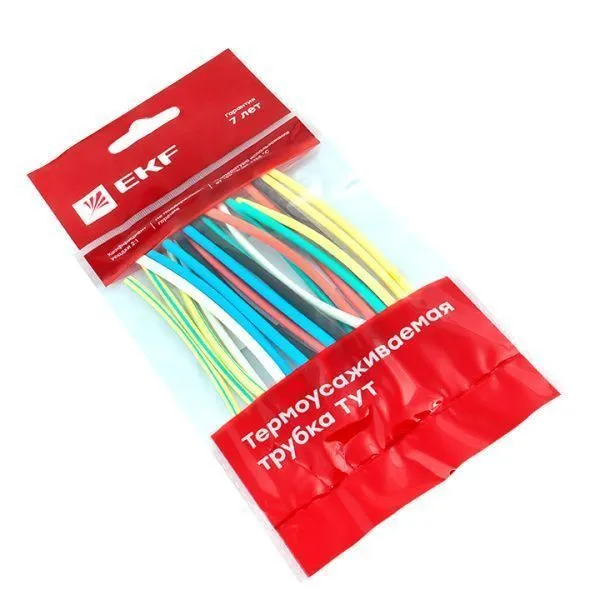 ТУТ нг 2/1 набор:7 цветов по 3шт. 100мм. EKF