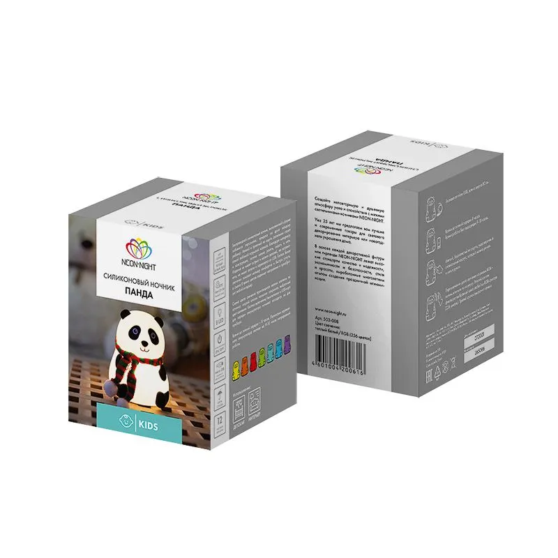 Силиконовый ночник Панда - Фото 4