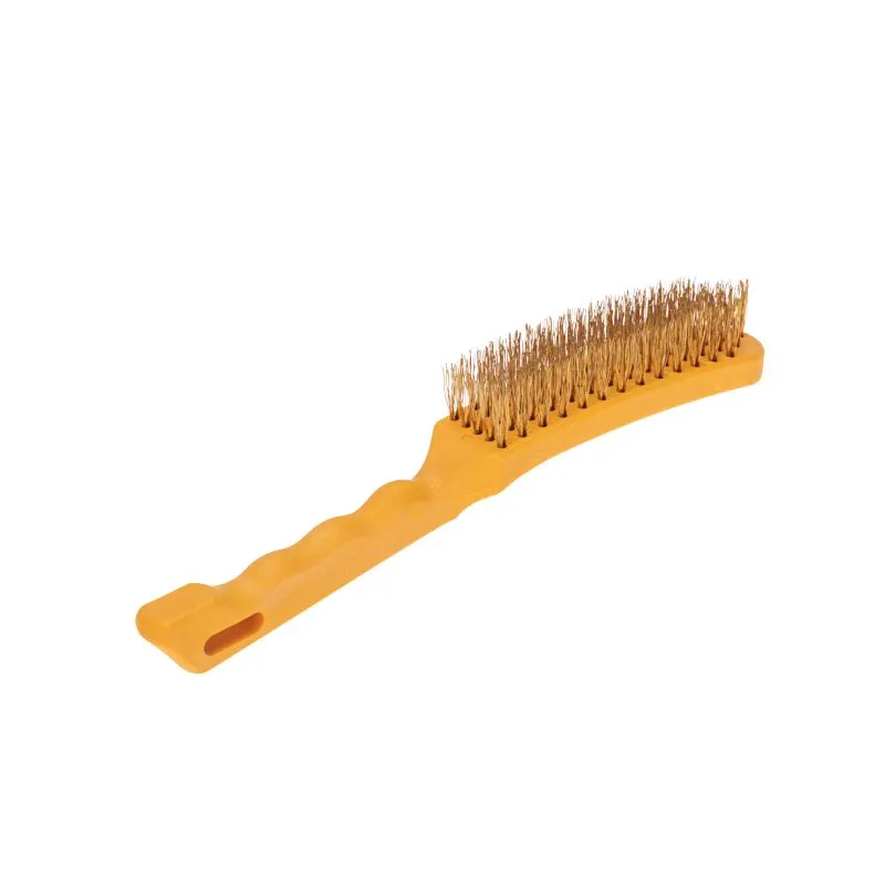 Щетка по металлу с пластиковой ручкой, 5 рядов, 260мм KRANZ KR-91-1256