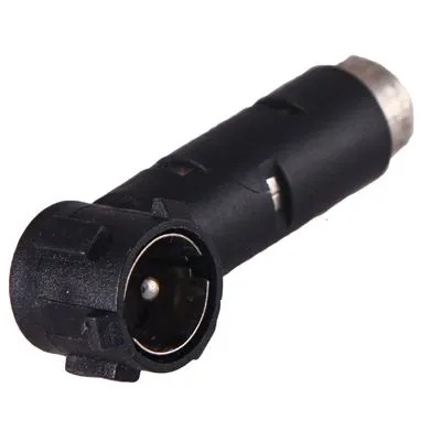 Переходник автоантенны, штекер Европа - гнездо Азия, угловой, пластик, тип-1 REXANT