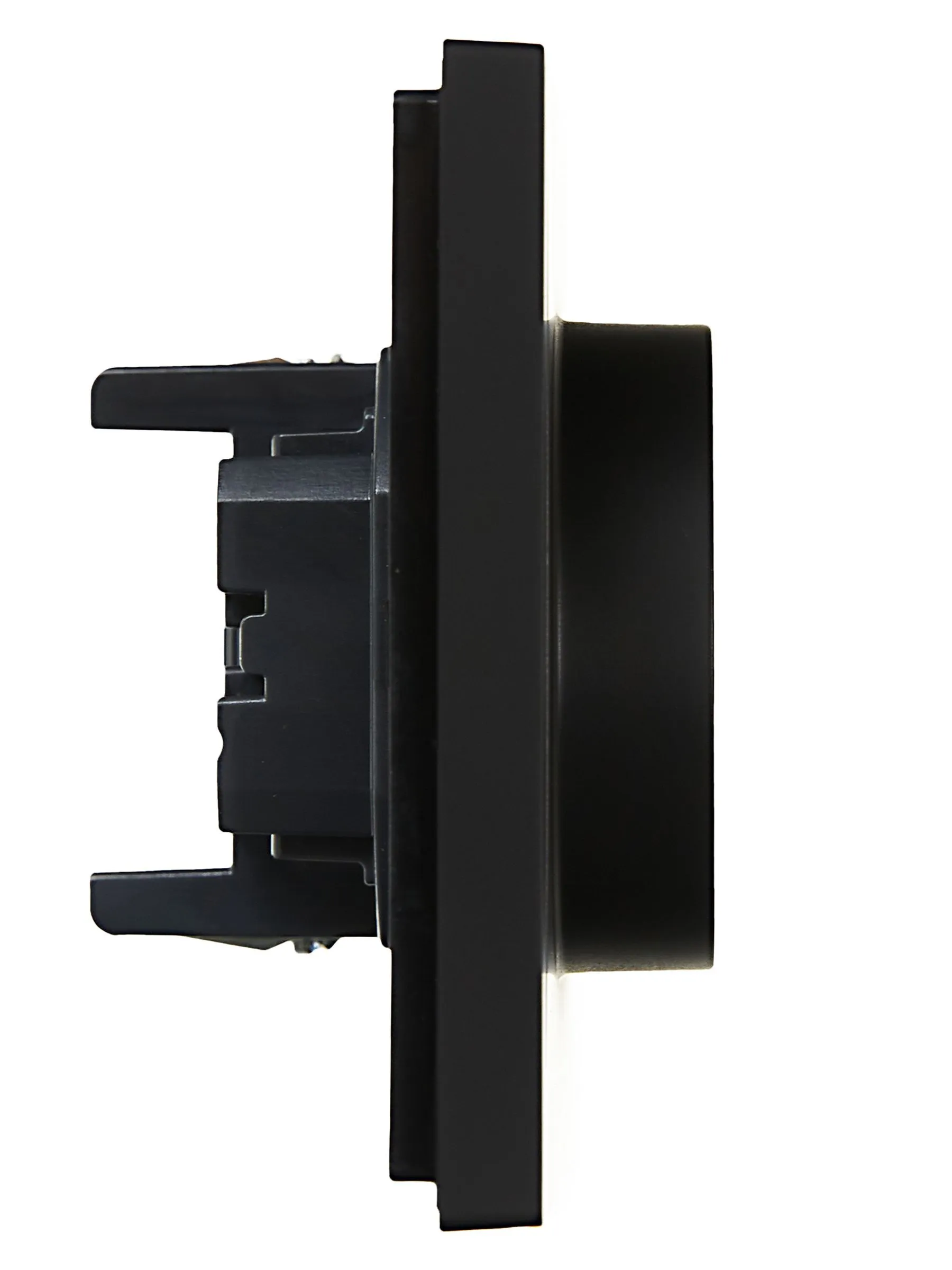 FORTE&PIANO Розетка 2-местная с заземлением без защитных шторок безвинтовое крепление 16А FP124 черный IEK - Фото 6