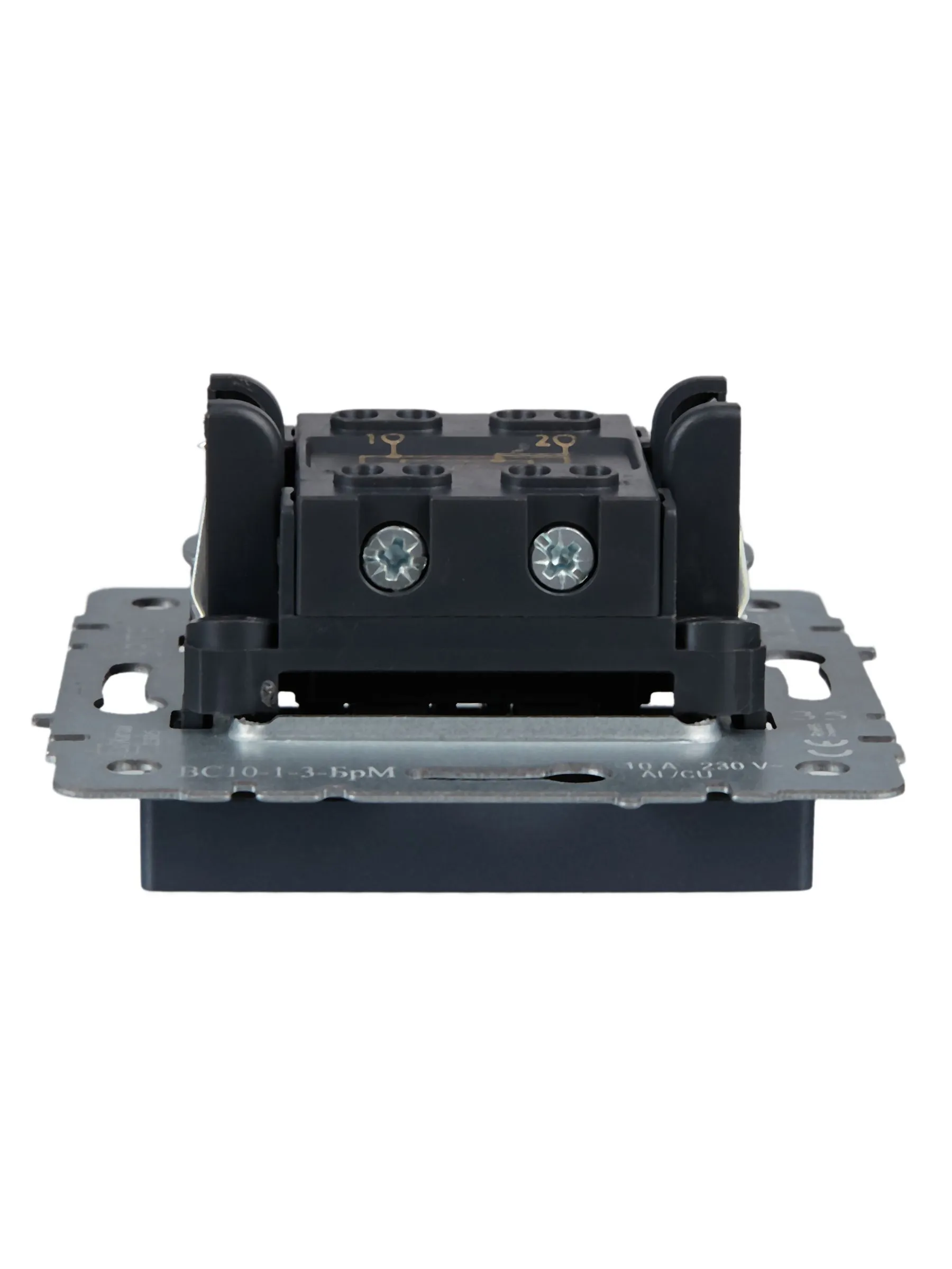 BRITE Выключатель 1-клавишный перекрестный 10А ВС10-1-3-БрМ маренго IEK - Фото 6