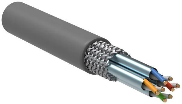 ITK Витая пара S/FTP кат.6A 4х2х23AWG solid PVC серый (305м)