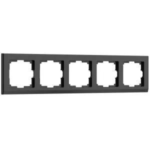Рамка на 5 постов Stark (черный) Werkel W0051808