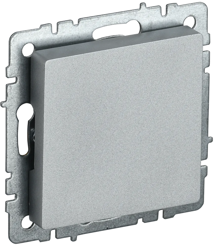 BRITE Заглушка с суппортом МЗ10-БрА алюминий IEK