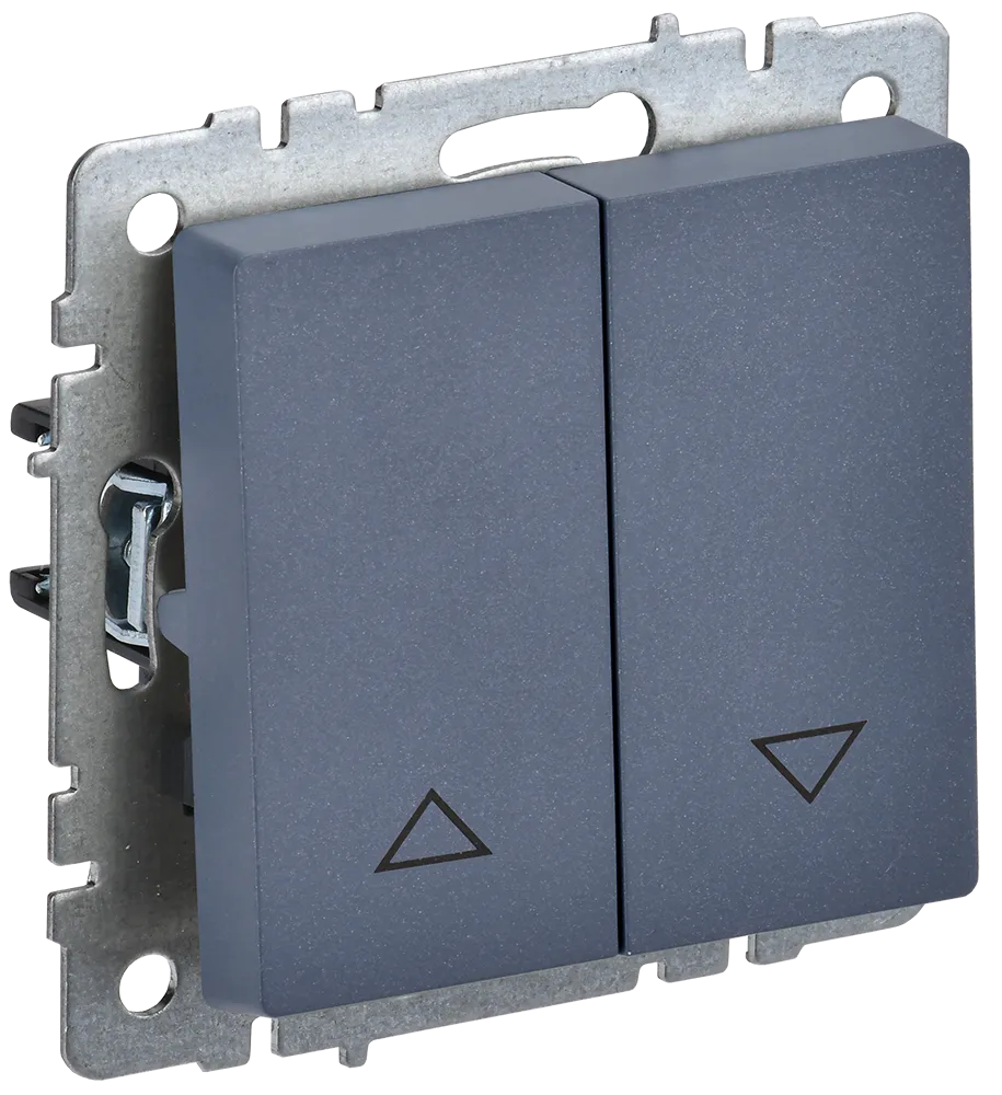 BRITE Выключатель жалюзи 10А ВС10-1-5-БрМ маренго IEK