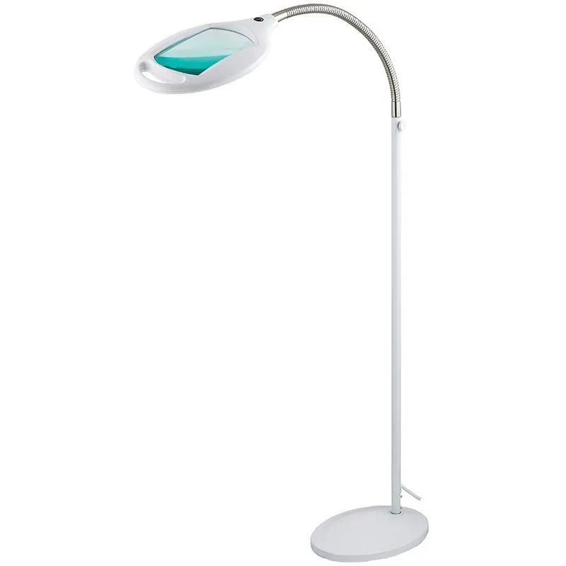 Лупа напольная 3D с подсветкой 42 SMD LED, 174х108мм, белая REXANT 31-0512