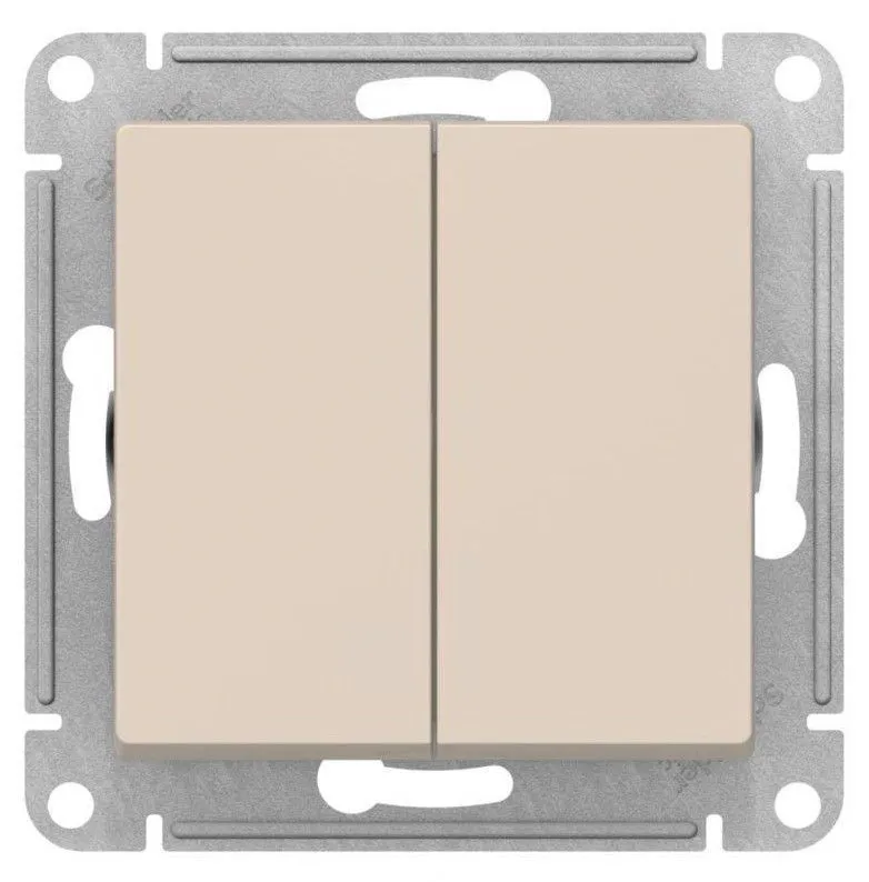 Переключатель перекрестный 2-кл. AtlasDesign 2хсх.7 10АХ механизм беж. SE ATN000273 1775661