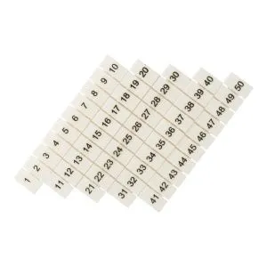 Маркеры для JXB-ST/Push-in 4 с нумерацией 1-50 (100 шт.) EKF zb-st-4-1-50