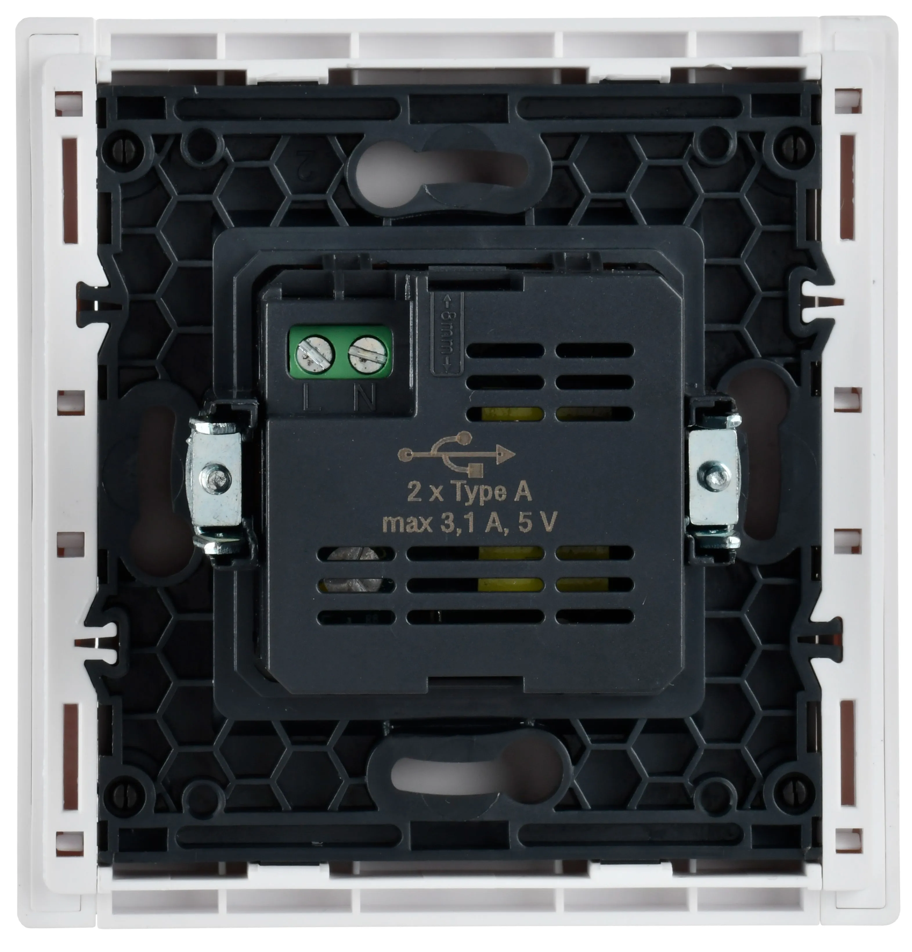 FORTE&PIANO Розетка USB A+A 3,1А FP249 белый IEK для дома - Фото 3