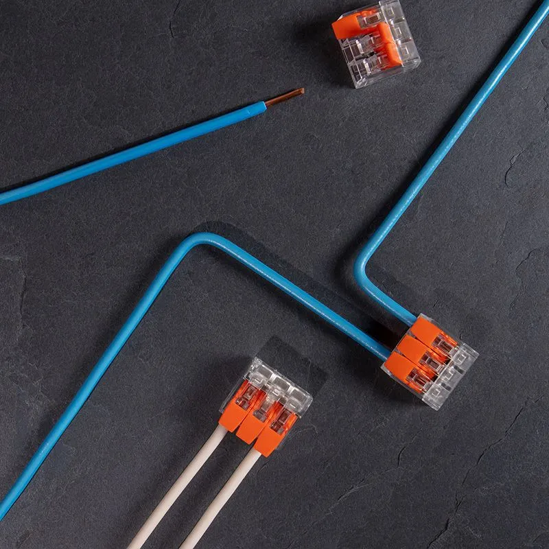 Универсальная компактная клемма СМК 221-413, 3-проводная до 4,0 мм² (50 шт./уп.) REXANT - Фото 2