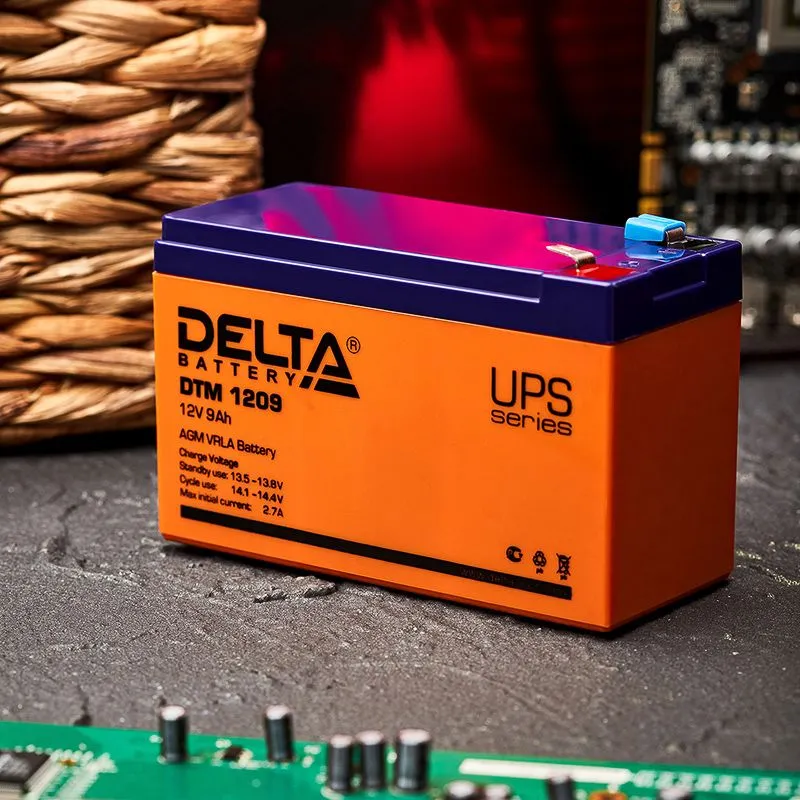 Батарея аккумуляторная 12В, 9Ач, 1 штука - Фото 2