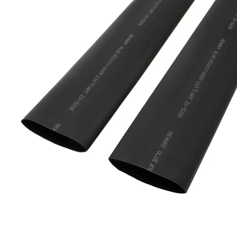 Трубка термоусаживаемая СТТК (4:1) двустенная клеевая 52,0/13,0мм, черная, упаковка 2 шт. по 1м REXANT - Фото 4