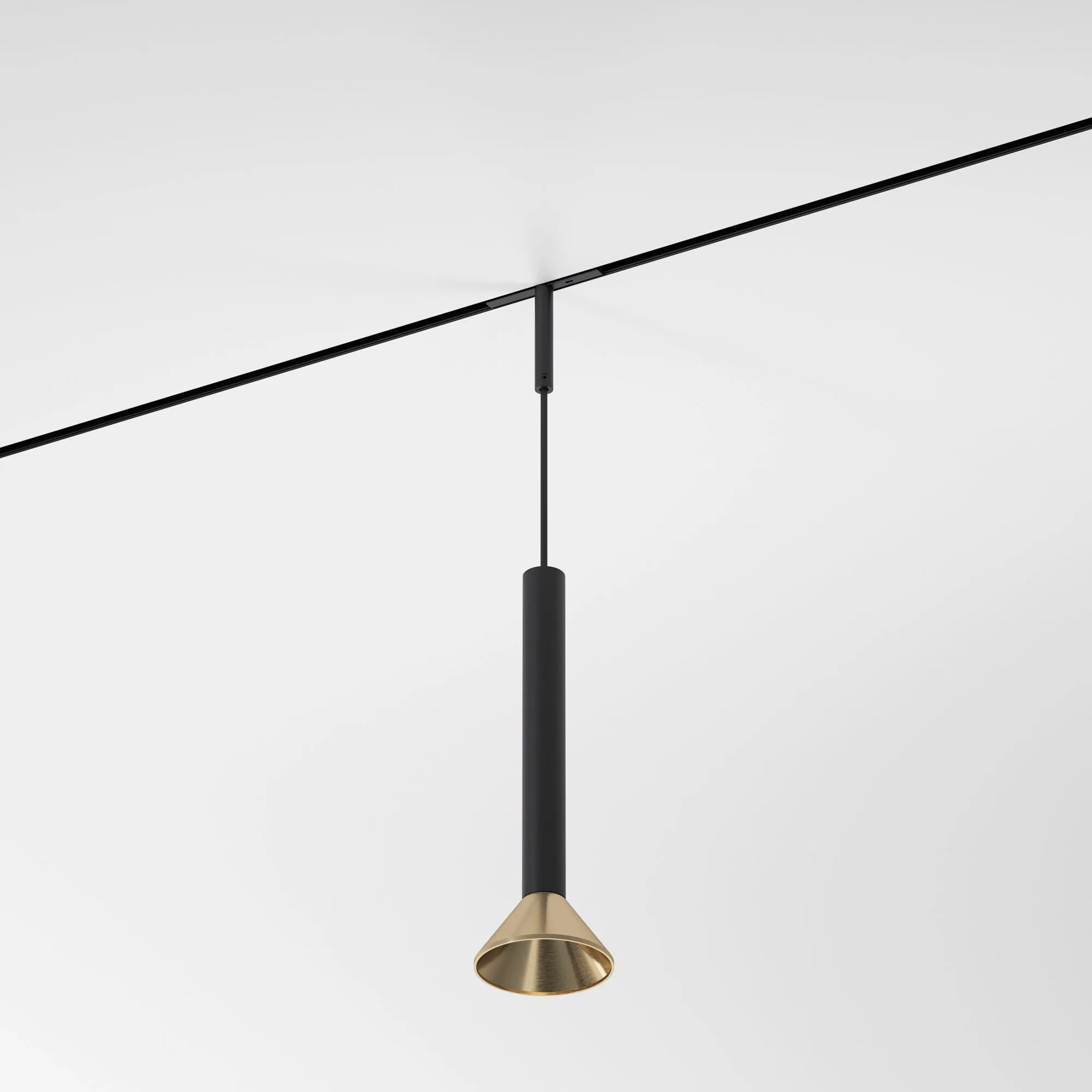 Mini Magnetic Трековый светильник 3W 3000K (черный/латунь) 85164/01  a065651