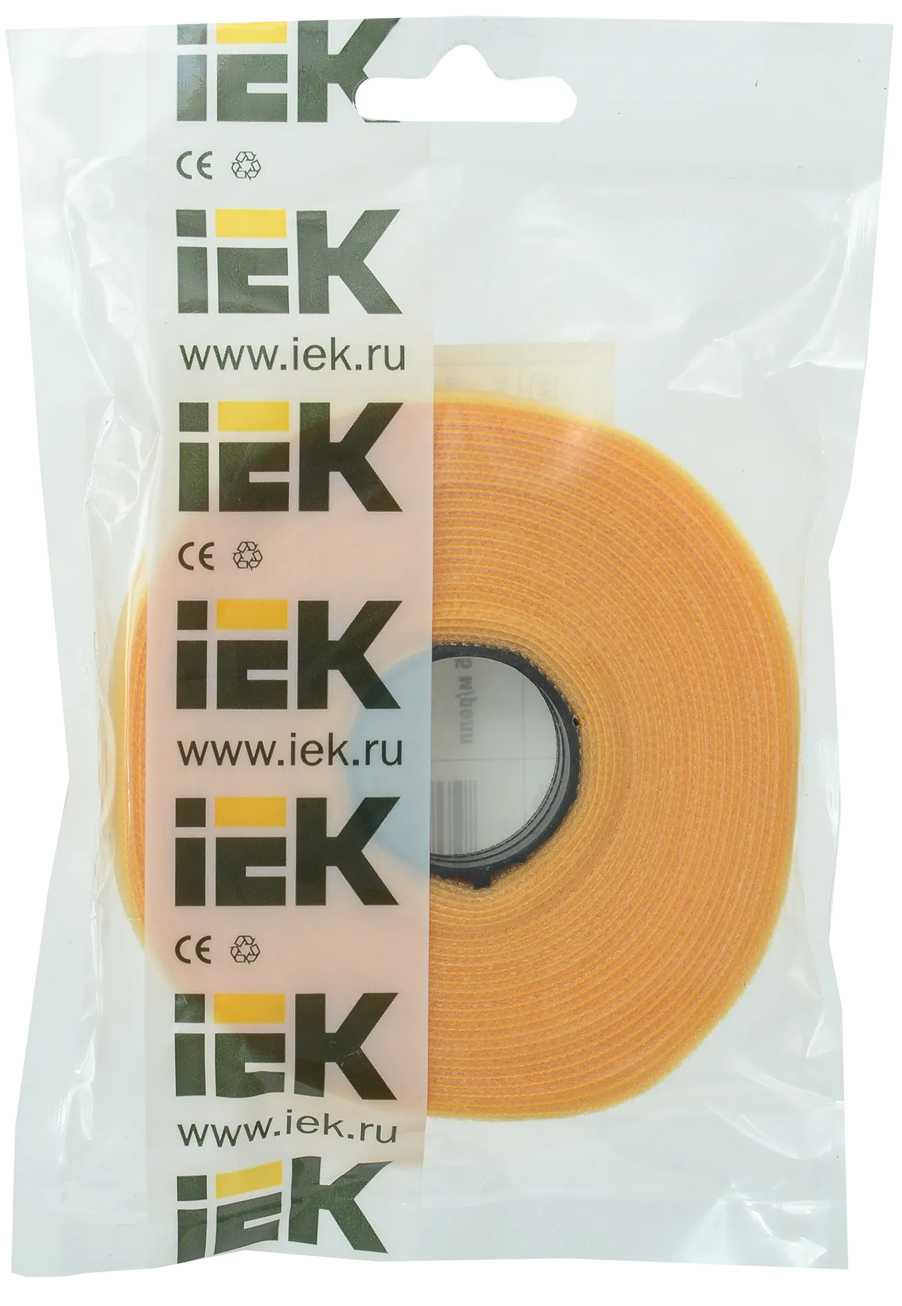 Хомут-липучка ХКл 20мм желтый (5м/ролл) IEK - Фото 2