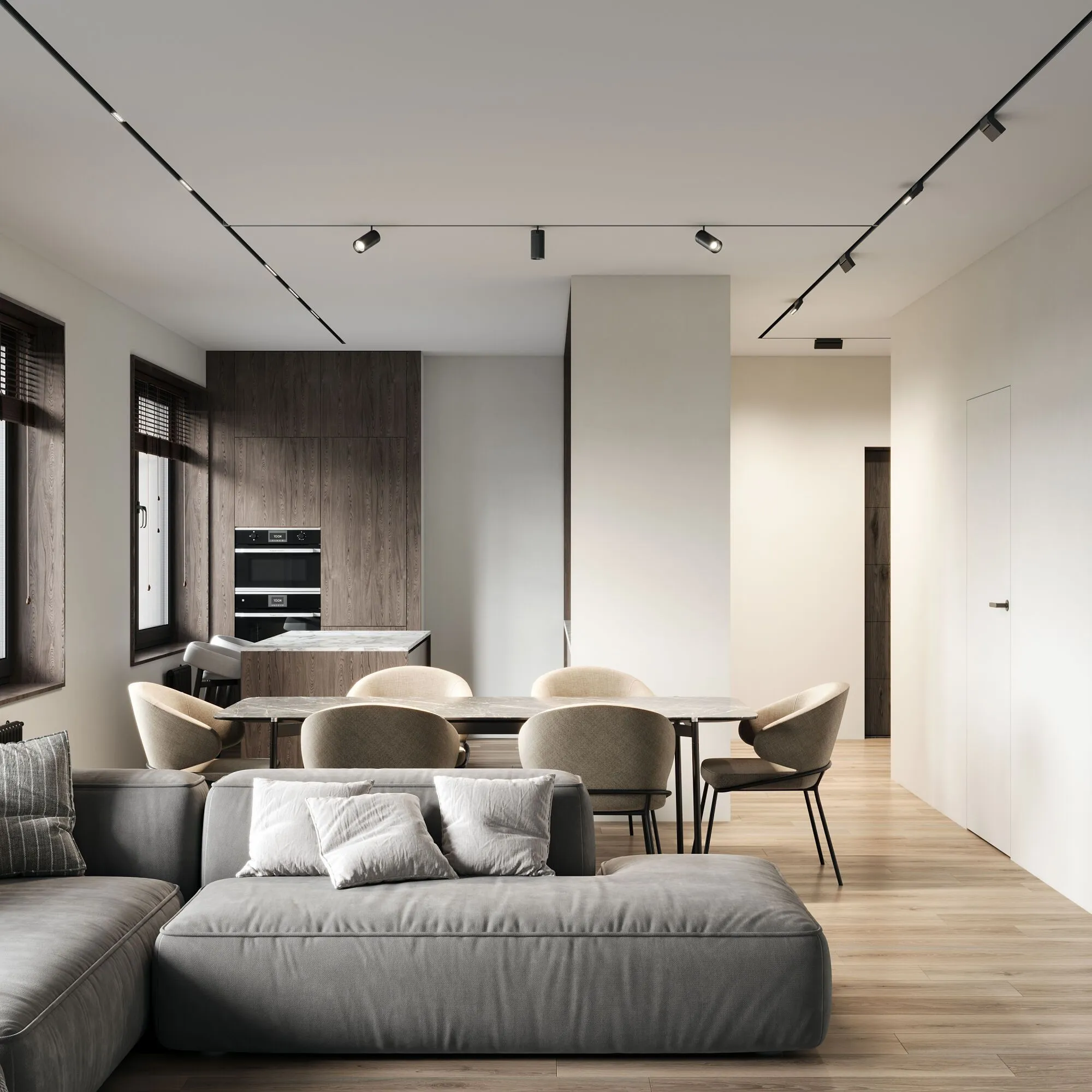 Slim Magnetic Умный трековый светильник 12W 2700-6500K Dim SL02 (черный) 85192/01 - Фото 9