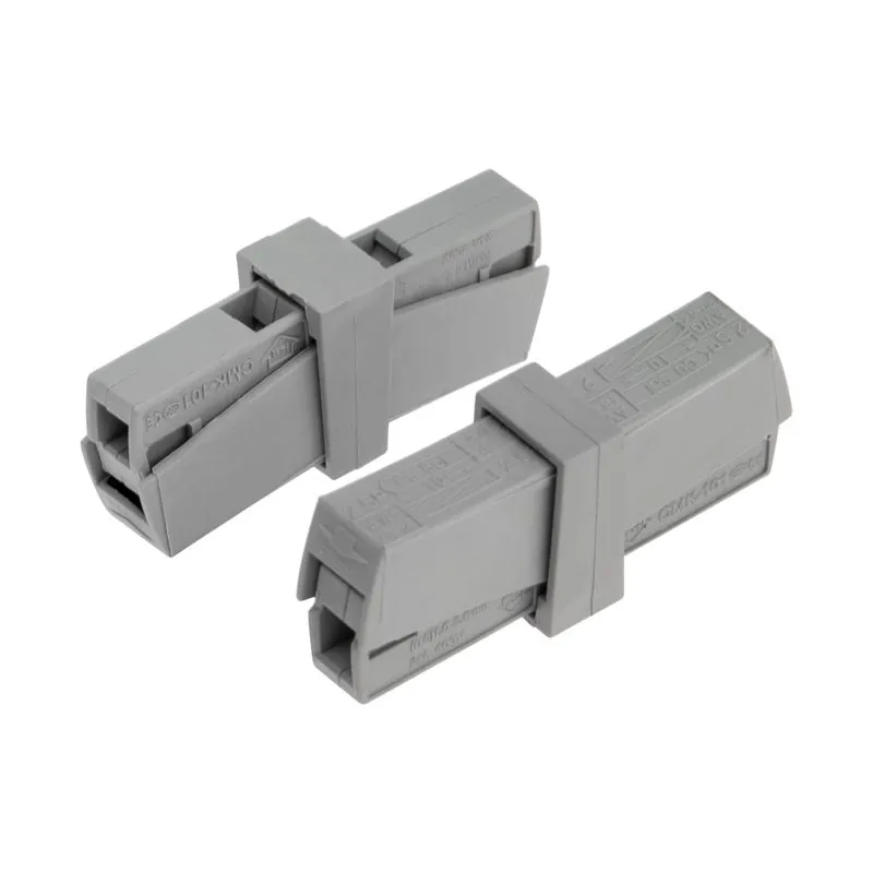 Строительно-монтажная клемма СМК 224-201 для светильника на гибкие проводники (0,2-2,5)/(0,14-2,5) мм² серая (50 шт./уп.) REXANT 