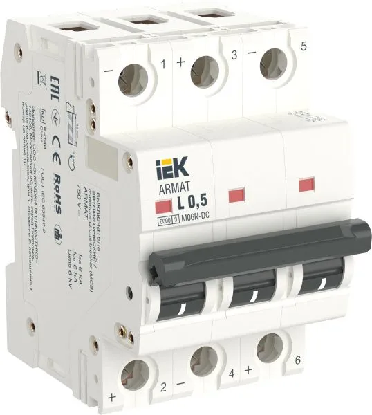 ARMAT Автоматический выключатель M06N-DC 3P Z 40А IEK AR-M06N-3-Z040DC
