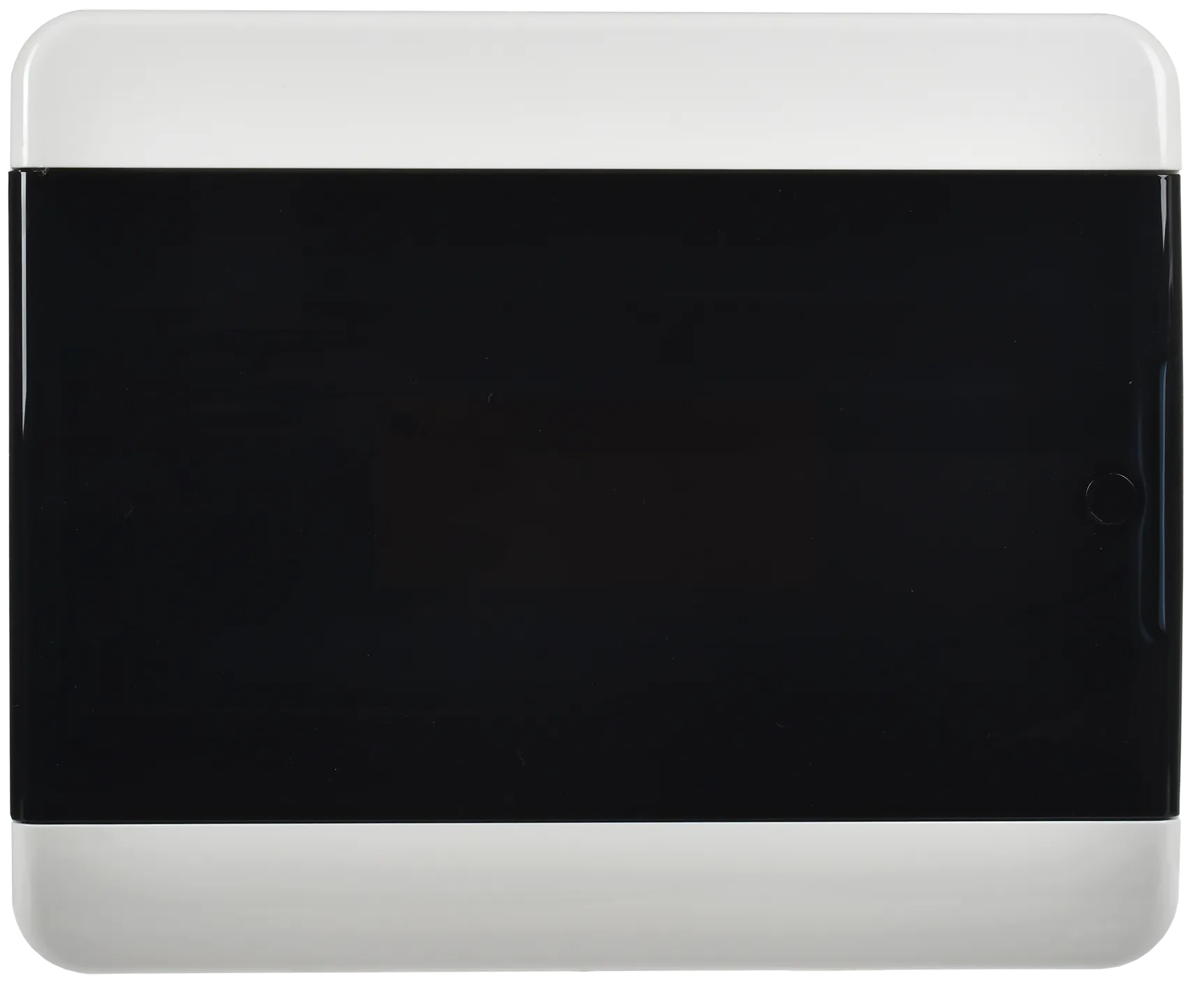 TEKFOR Корпус пластиковый БЕЛЫЙ ЩРН-П-12, IP41 черная прозрачная дверь IEK - Фото 3