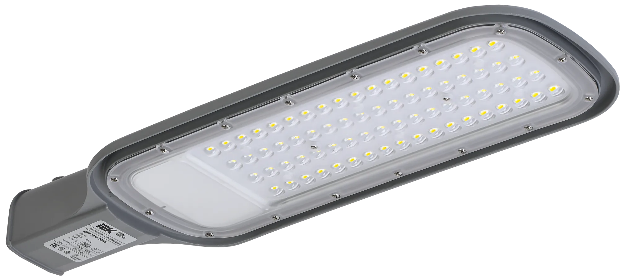 Светильник светодиодный консольный ДКУ 1012-100Ш 5000К IP65 серый IEK