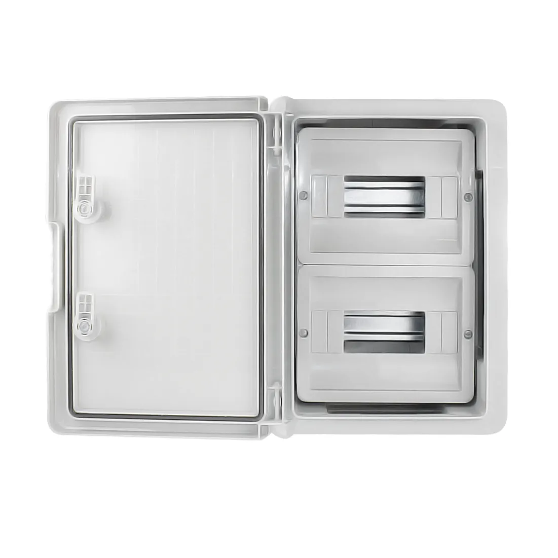 Корпус пластиковый КМПн-18 (2х9) 250х350х150 серая непрозрачная дверь IP65 DEKRON - Фото 3